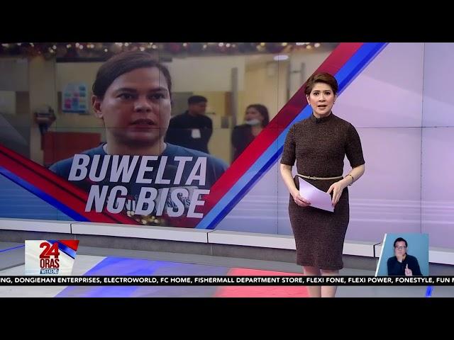 24 Oras Weekend: Mga tirada at banta ni VP Sara Duterte