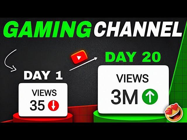 How To Grow Gaming Channel Fast 2024 || In 20 Days Only | 100% Working