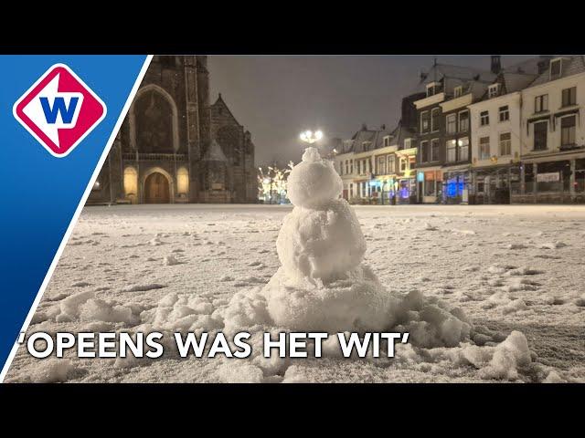 Eerste sneeuw van 2025 zorgt voor mooie beelden