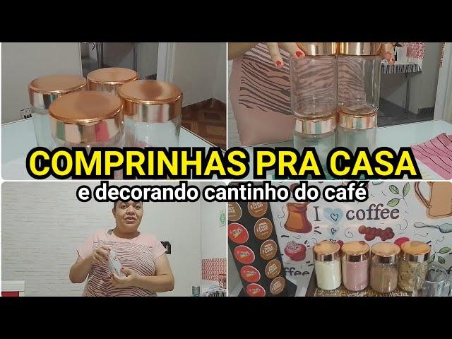 COMPRINHAS PRA CASA NA LOJA DE 1,99 / DECORANDO NOSSO CANTINHO DO CAFÉ E PASSAMOS NO ATACADÃO