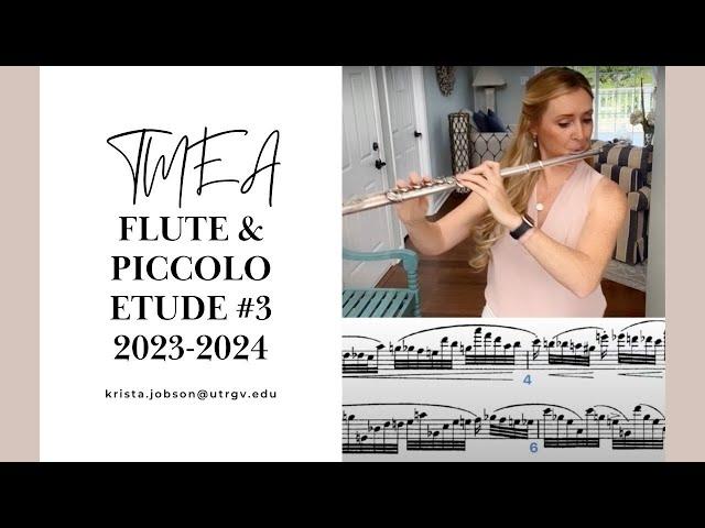 2024 TMEA FLUTE ETUDE 3 Karg Elert Op. 107/28 Bb Minor