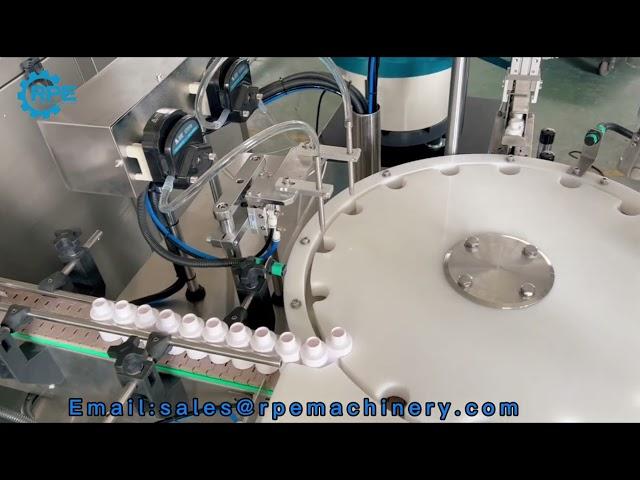 pump cap bottle filling capping machinery line