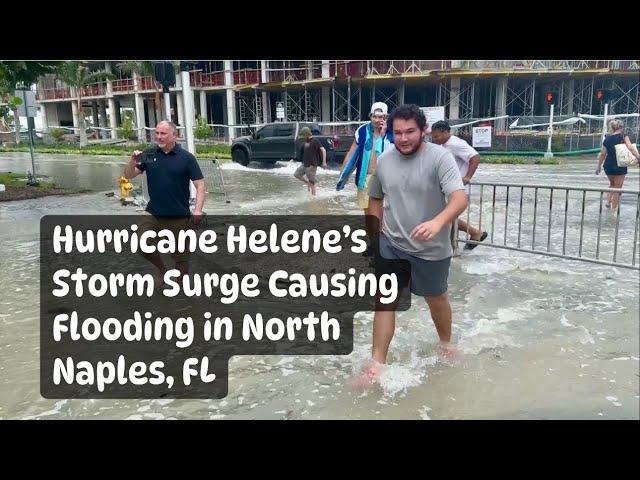 Hurricane Helene Storm Surge | Flooding Vanderbilt Beach Rd and Gulfshore Dr in North Naples, FL