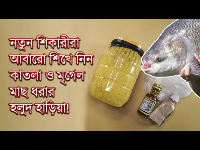 বড় রুই কাতলা মাছ ধরার হলুদ হাড়িয়া | Homemade Haria Recipe for Fishing