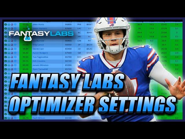 HOW TO WIN ON DRAFTKINGS USING THE FANTASY LABS OPTIMIZER