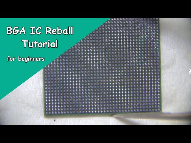 BGA IC Reball Tutorial for Beginners iPhone Repair 【REVIEW】AMAOE Thermal Pad