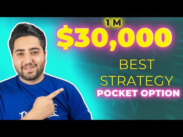  Best Strategy For Pocket Option  $30,000 1Min strategy Live trade #pocketoption #binaryoptions