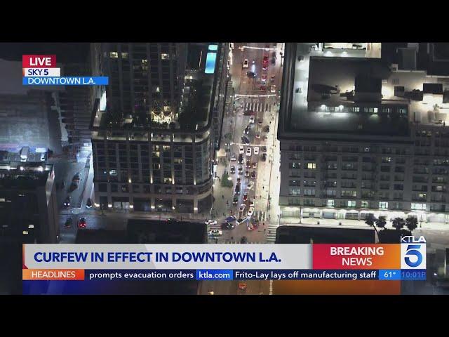 KTLA 5 Team Coverage of anti-ICE protests June 10, 2025 - 10 p.m.