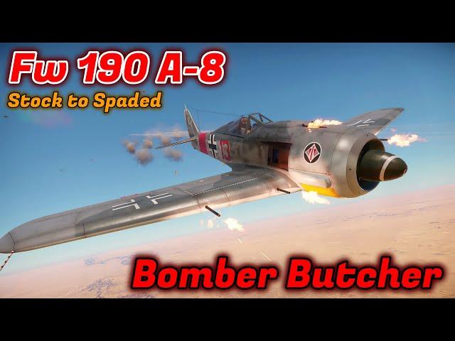 Fw 190 A-8 - Stock to Spaded - Should You Grind/Spade It? Burst Maxing [War Thunder]