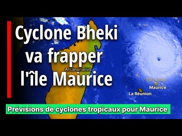 Prévision du 18 Novembre 2024 : «Cyclone tropical Bheki va frapper Maurice et la Réunion» #meteo