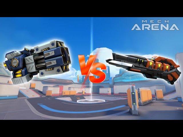 Repeater vs Ember Gun - Mech Arena Comparison