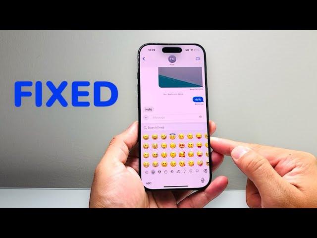 How To Fix Emojis Missing After iOS 18.1 Update