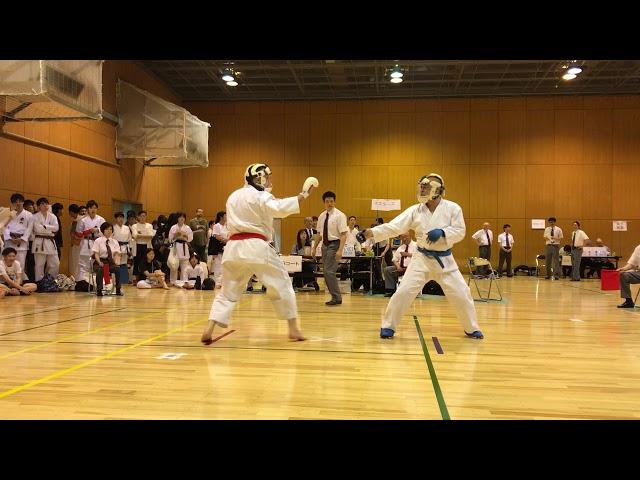 Sensei Jason Hitchings Kumite Semi-Final - Shibuya-Ku Championships, Tokyo, Japan 2018