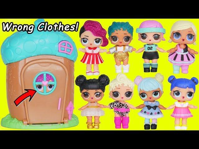 LOL Surprise Dolls Wrong Clothes in Woodzeez House