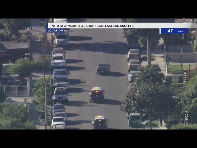 'Armed and dangerous' suspect leads cops on chase