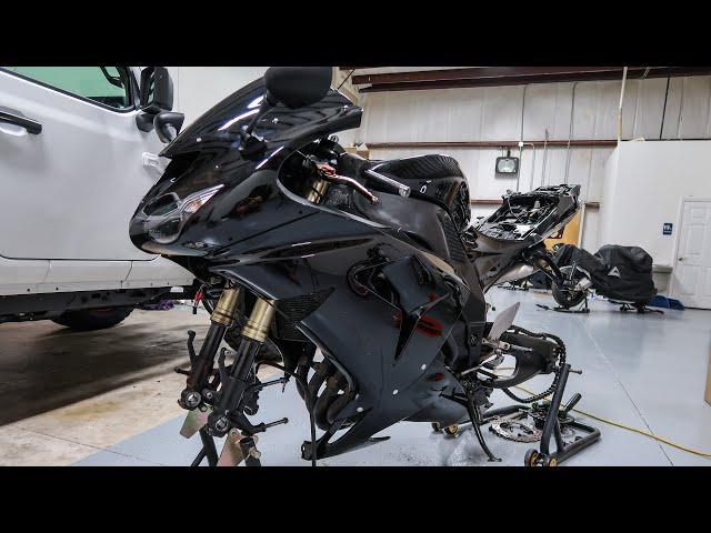 Rebuilding a Wrecked 2006 ZX10R Wrecked Bike Rebuild (Part 2)