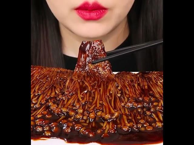 ASMR eating spicy food | asmr eating noodles, asmr eating seafood #100 #asmr #Shorts