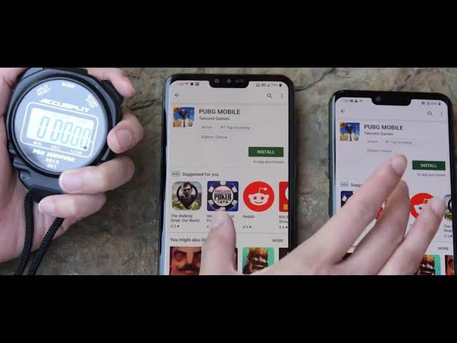 5G vs 4G - PUBG - Download speed test ( 5G vs 4gG -phones comparison )