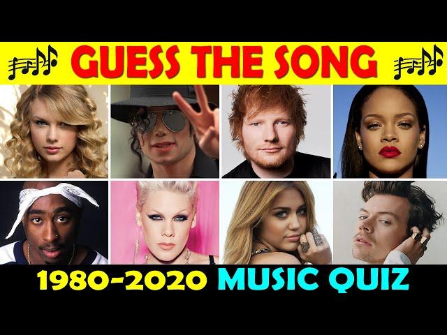 Guess the Song | One Song Each Year 1980-2020 (MUSIC QUIZ) 