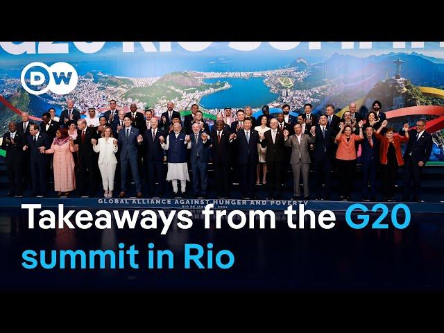 Brazil's G20 summit focused on sustainability, poverty | DW News