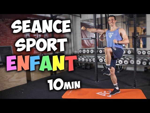 Séance de sport pour enfants en 10min ! (à la maison)