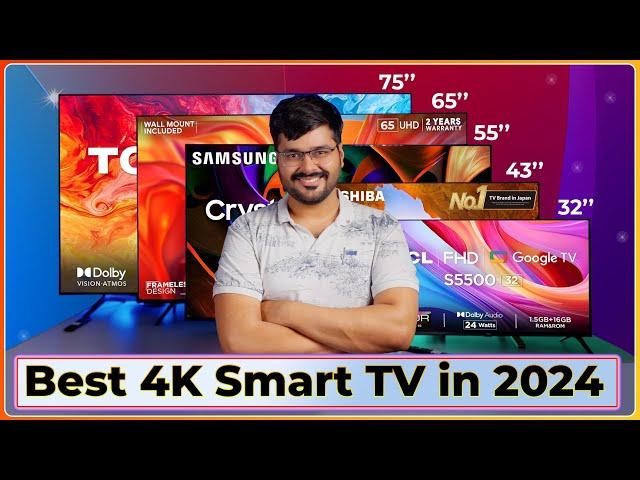 Best Smart TVs 2024: 32" to 75" | Samsung, LG, Sony, Mi | ₹8,000 to ₹1.5 Lakh "