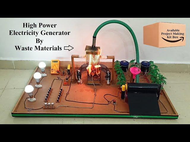 Inspire Award Project | How to Generate Electricity by Trash , Plastic , Non-biodegradable Waste