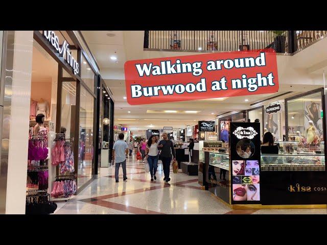  Walking around Burwood at night / Westfield shopping centre / suburb in Sydney