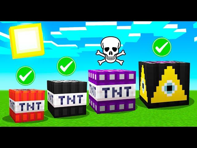 SI ELIJES LA TNT EQUIVOCADA, MUERES - Minecraft