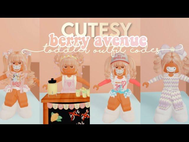 Toddler Berry Avenue Outfit Codes  | bunniory ౨ৎ