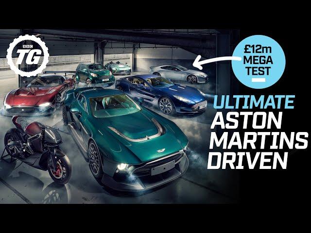 ULTIMATE £12m Aston Martin test! Victor, Vulcan, One-77, V8 Cygnet and Aston Motorbike | Top Gear