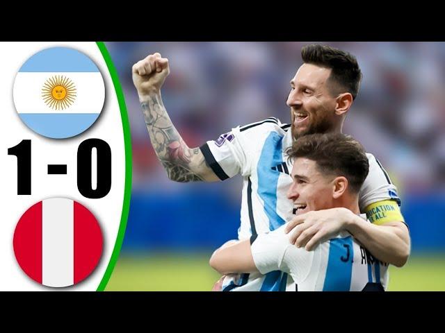 Argentina vs Peru 1-0 | Highlights & All goals Today - Argentina Peru