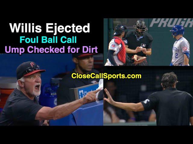 E160 - John Tumpane Ejects Carl Willis for Objecting to Foul Ball Inspection for Dirt