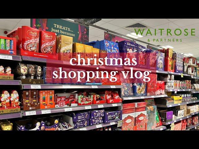 CHRISTMAS SHOP WITH ME AT WAITROSE | Shopping at The Most Expensive British Supermarket Vlogmas 2022