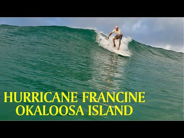 Riding the Storm: Hurricane Francine Surfing Adventures. Fort Walton Beach Gulf Coast Florida Drone.