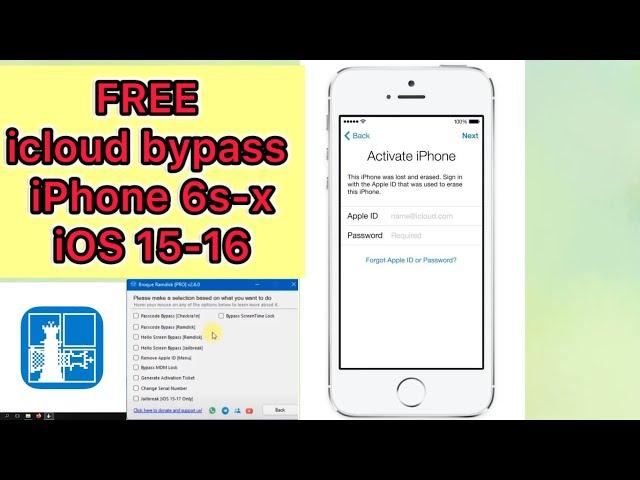 FREE icloud bypass iphone 7 iOS 15.8.2 (Windows)