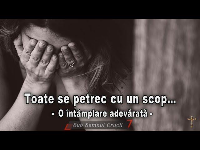 TOATE SE PETREC CU UN SCOP ... - O intamplare adevarata