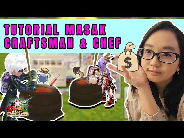 Tutorial Masak Craftsman dan Cook di Seal Online Blades of Destiny