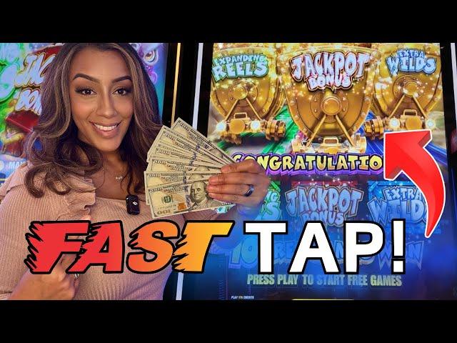 I Fast Tapped A New Slot Machine For The Triple Feature And WON HUGE!