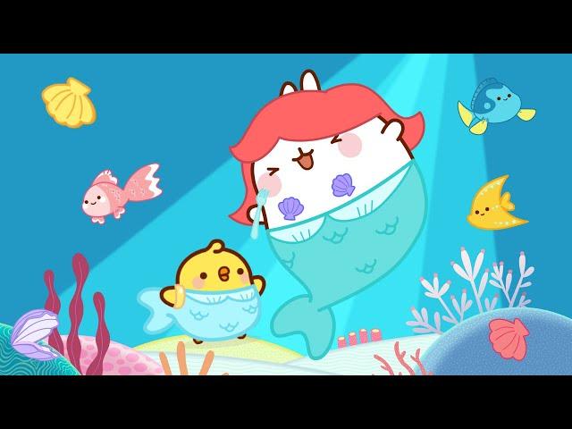 Molang and Piu Piu inside The MERMAID'S WORLD  | Funny Compilation For Kids