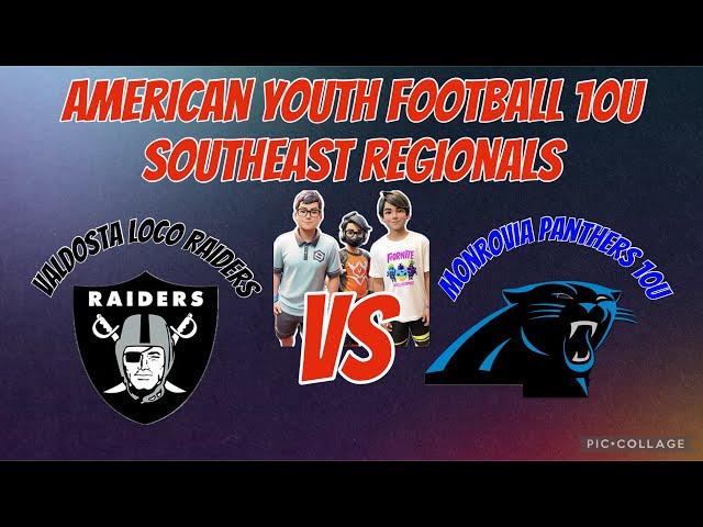 Monrovia Panthers vs Loco Raiders | American Youth Football Southeast Regionals