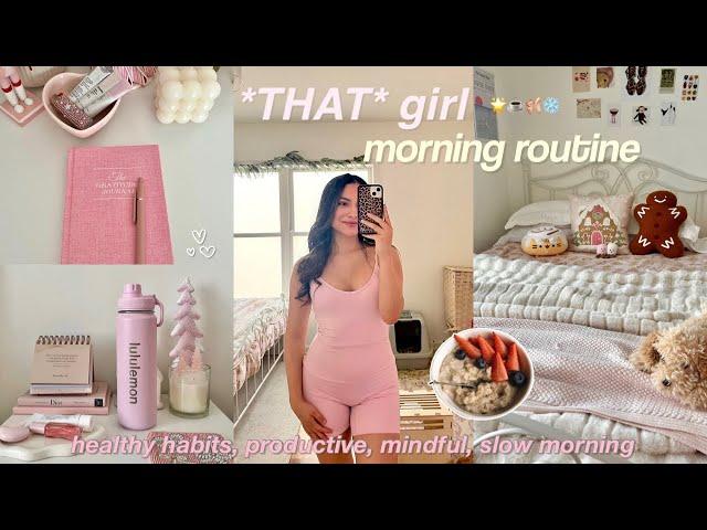 *THAT GIRL* 7am morning routine 2024🩰️ productive, cozy, aesthetic