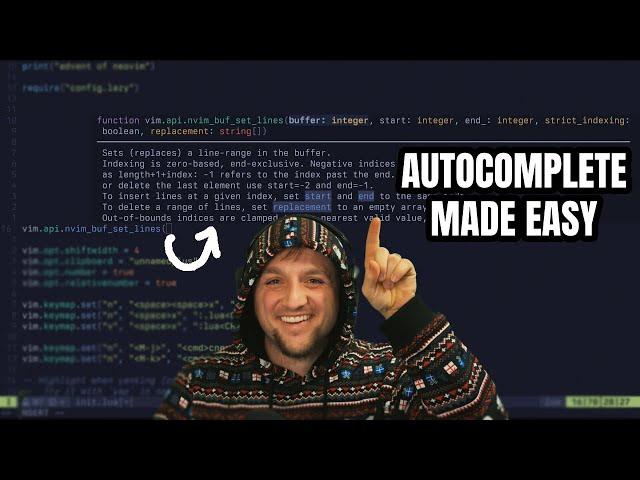 The easiest neovim autocompletion setup?
