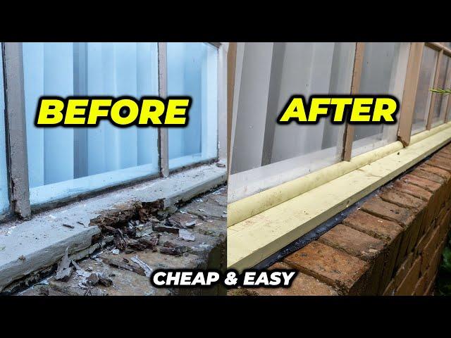 How to Repair a Rotted Windowsill | Without Removing Window