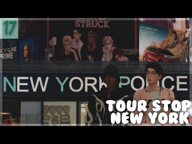 tour stop new york - kpop Idol save file| the sims 4 lets play (EP 17)
