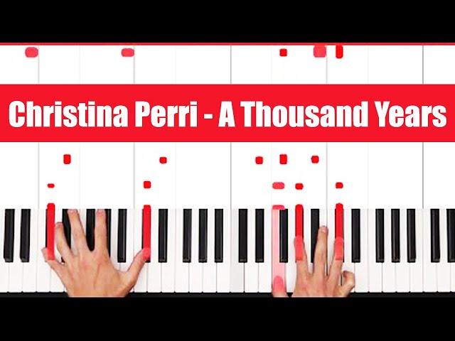 A Thousand Years Christina Perri Piano Tutorial full Song