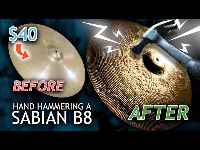 Hand Hammering a Cheap Sabian Ride Cymbal