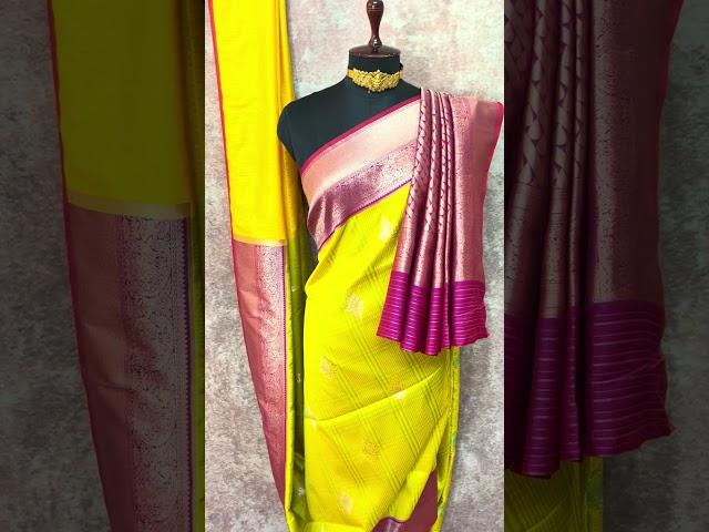 Golden Blush Elegance | Golden Yellow Saree | #SareesByEilaa #EilaaSarees #TimelessElegance
