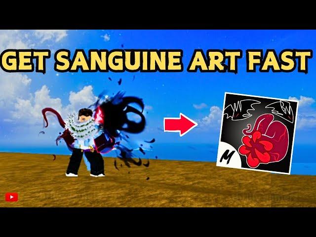 How To Get Sanguine Art EASILY In Blox Fruits