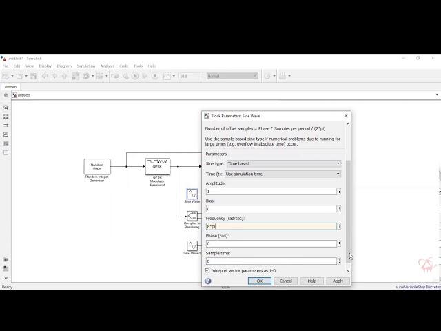 QPSK using Simulink MATLAB